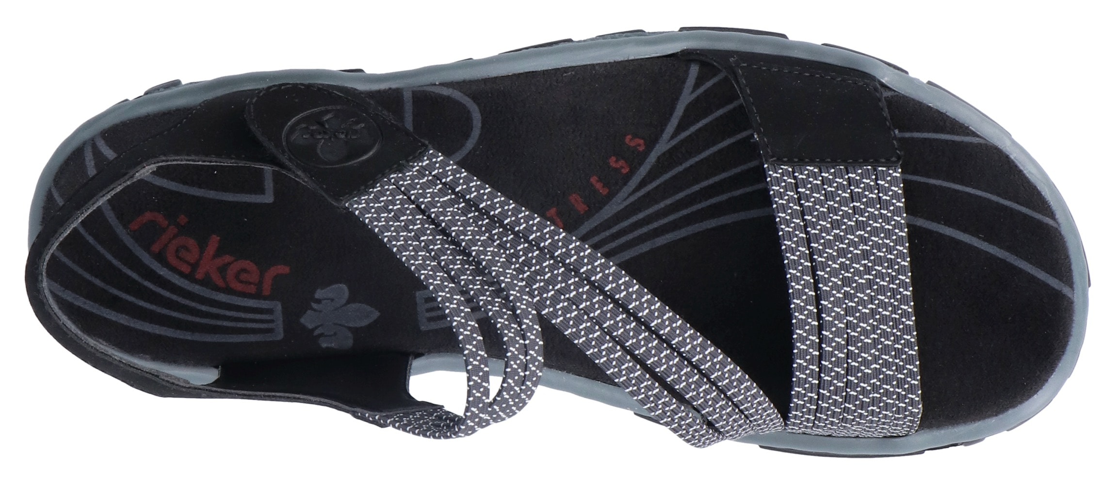 Rieker Riemchensandale  , Sommerschuh, Sandalette, Klettschuh, in sportiver Optik