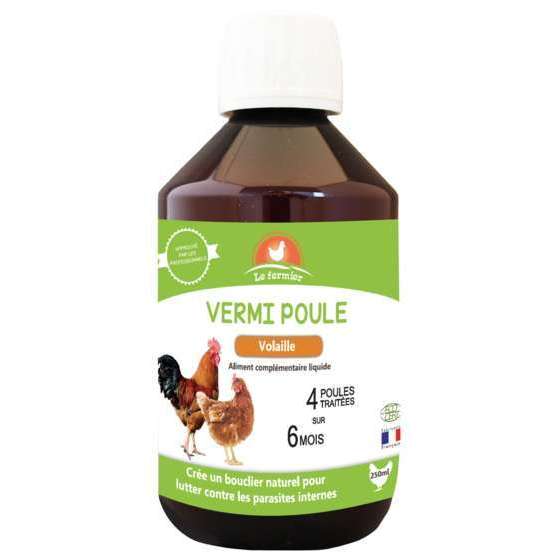 Aliment complémentaire vermi poule 250 ml
