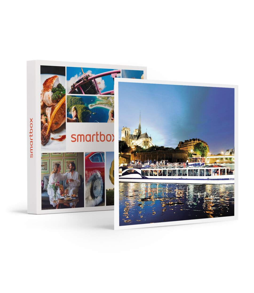 Croisière gourmande d’1h45 sur la Seine avec dîner Menu 3 plats sur le Paris en Scène - SMARTBOX - Coffret Cadeau Gastronomie