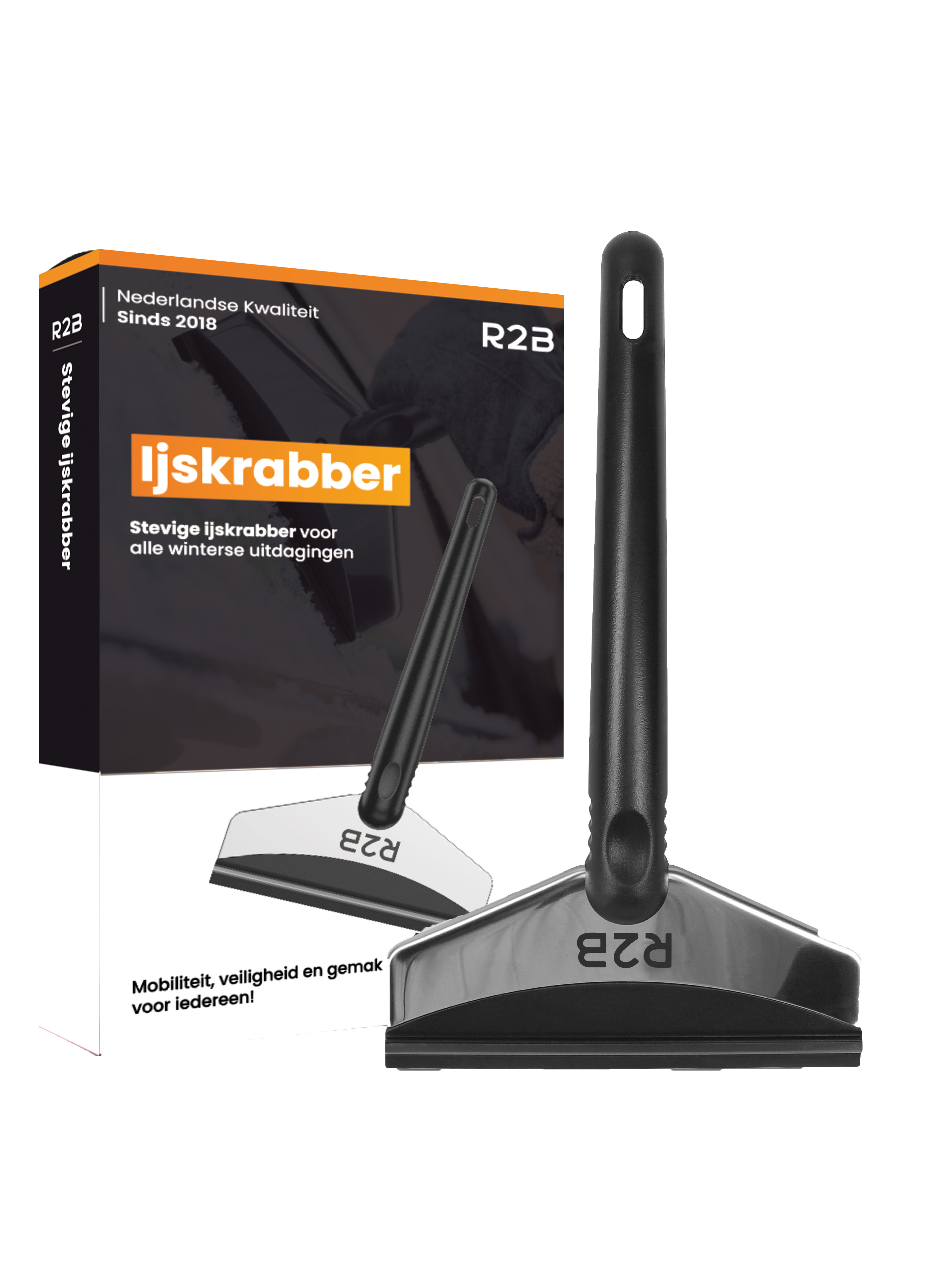 R2B Stevige IJskrabber auto - Extra breed