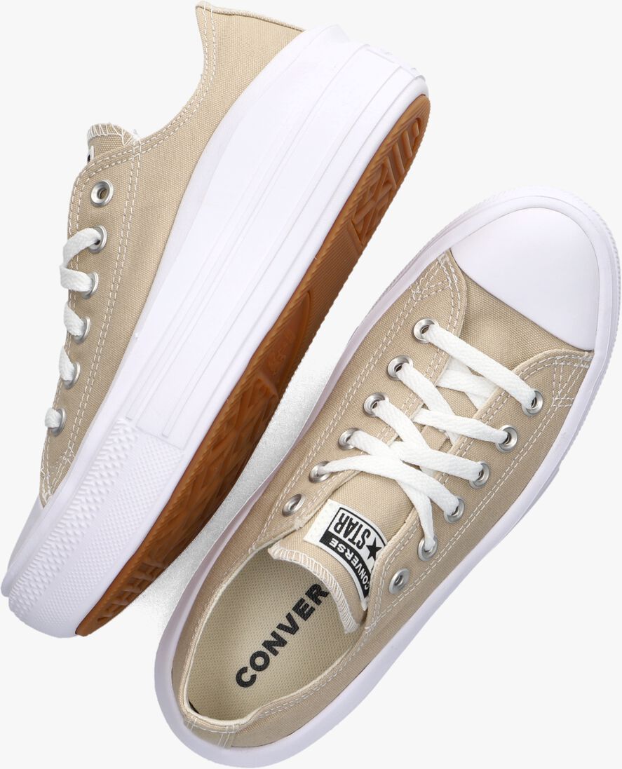 CONVERSE beige converse lage sneakers chuck taylor all star move low