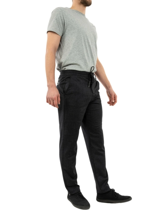 pantalons guess jeans m01b36 mick coulisse dwht noir/downey heather