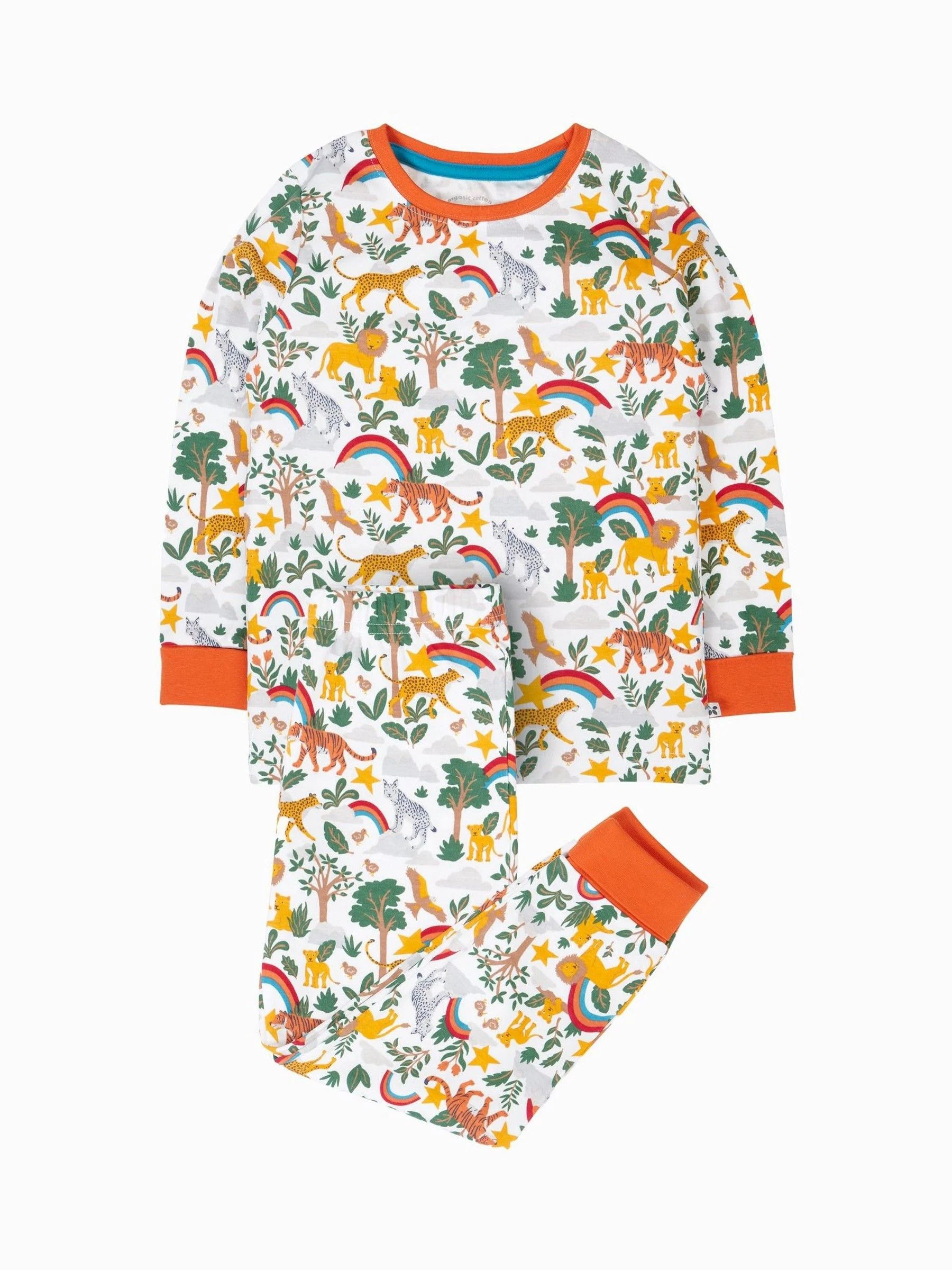 Krijtwit - Frugi Kerstmis Sundown Pyjama's