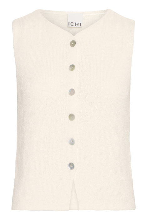 Ichi beige dames gilet