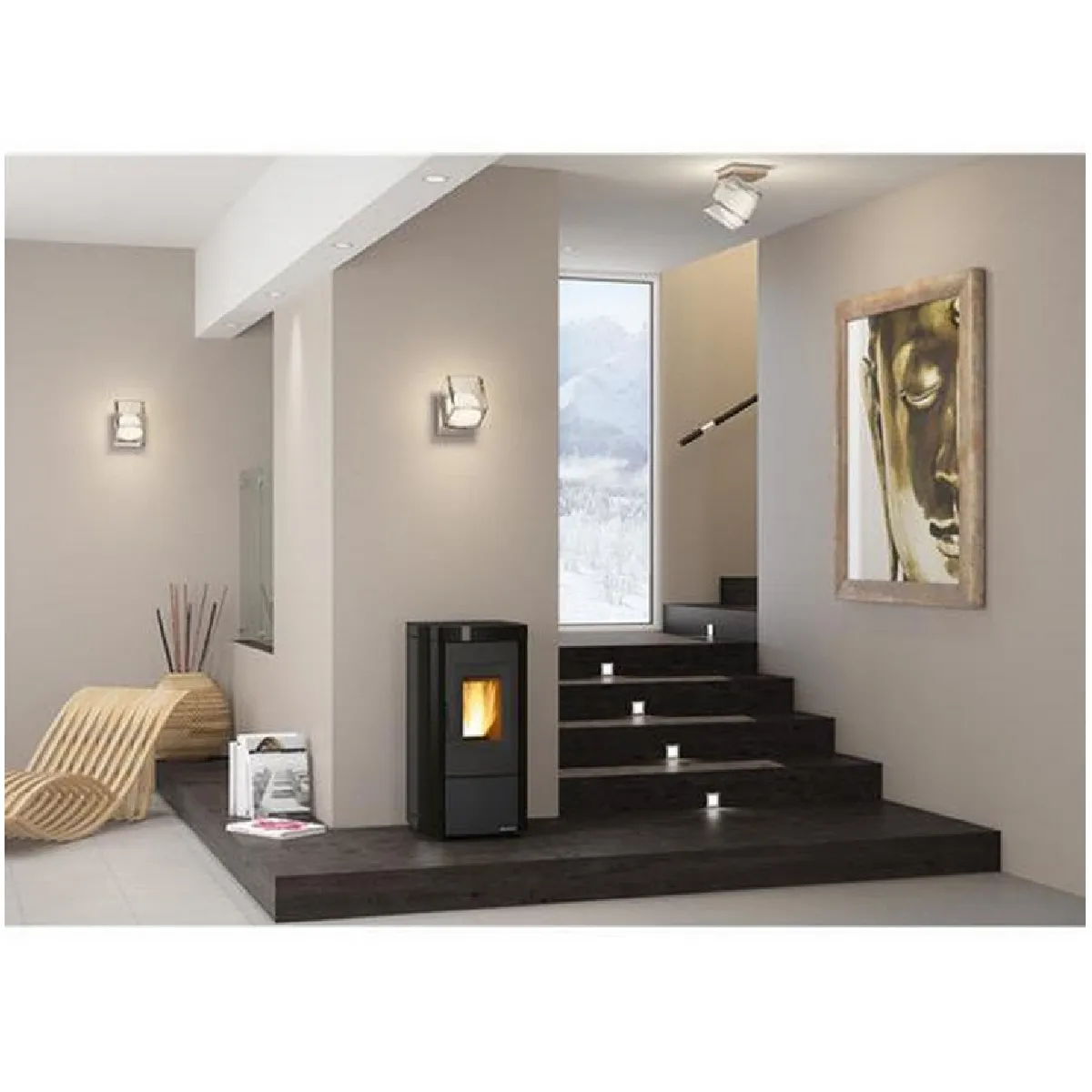 La Nordica Extraflame Nordica Extraflame MOIRAEVONOIR 7Kw - Noir