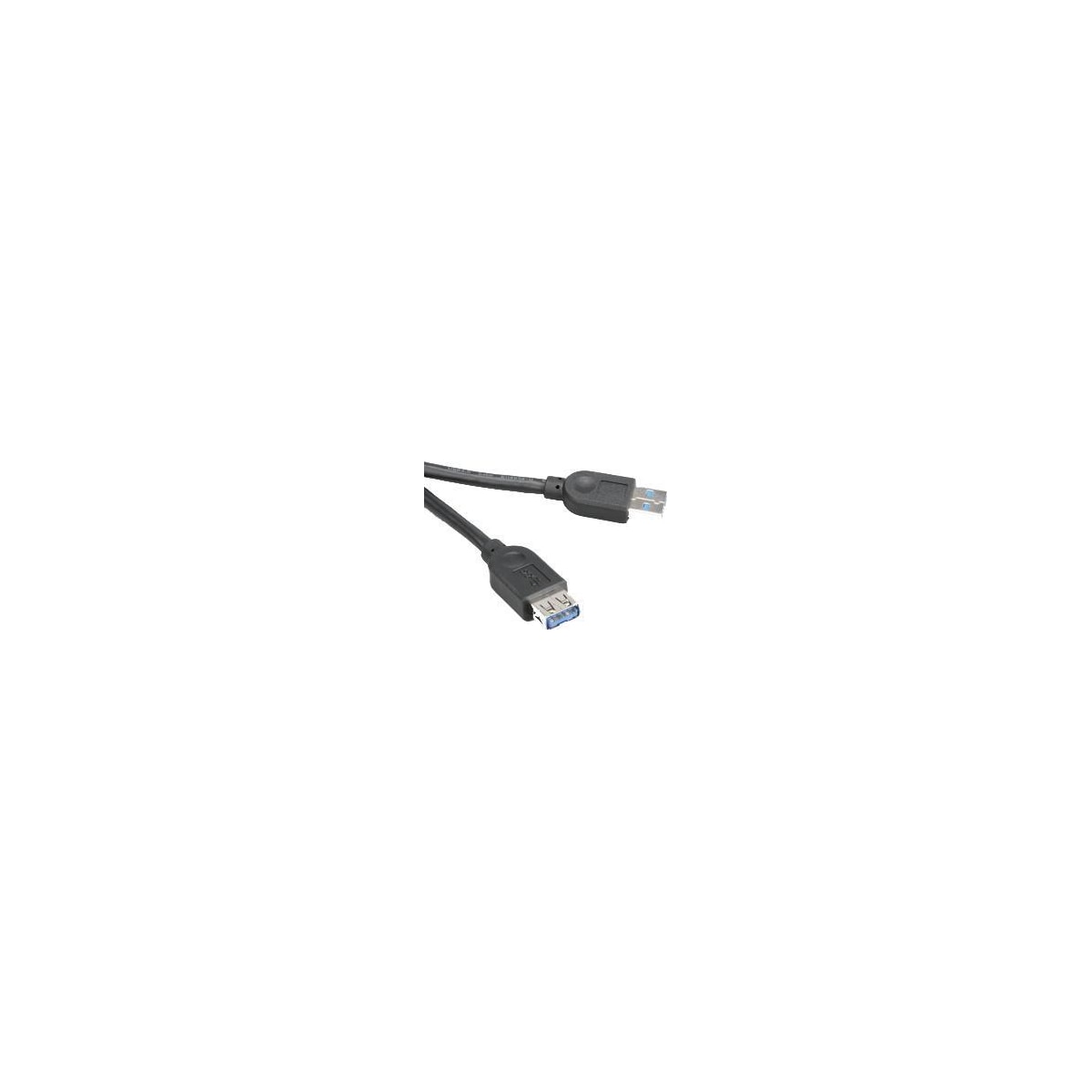 Akasa USB 3.0 kabel, Typ A hane - Typ A hona, 1,5m, svart