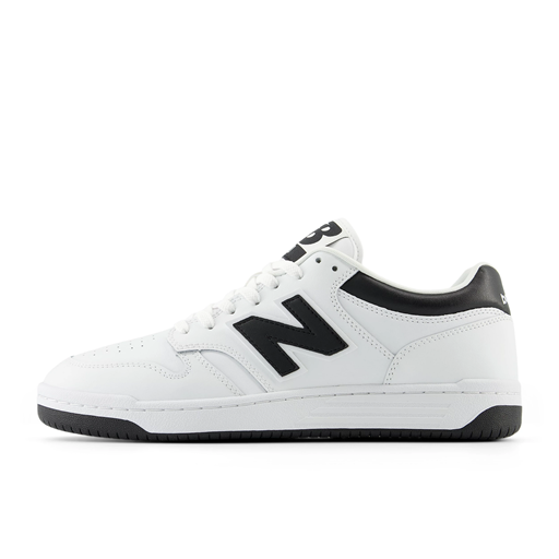 New Balance BB480 Sneakers, White/Black, 40.5