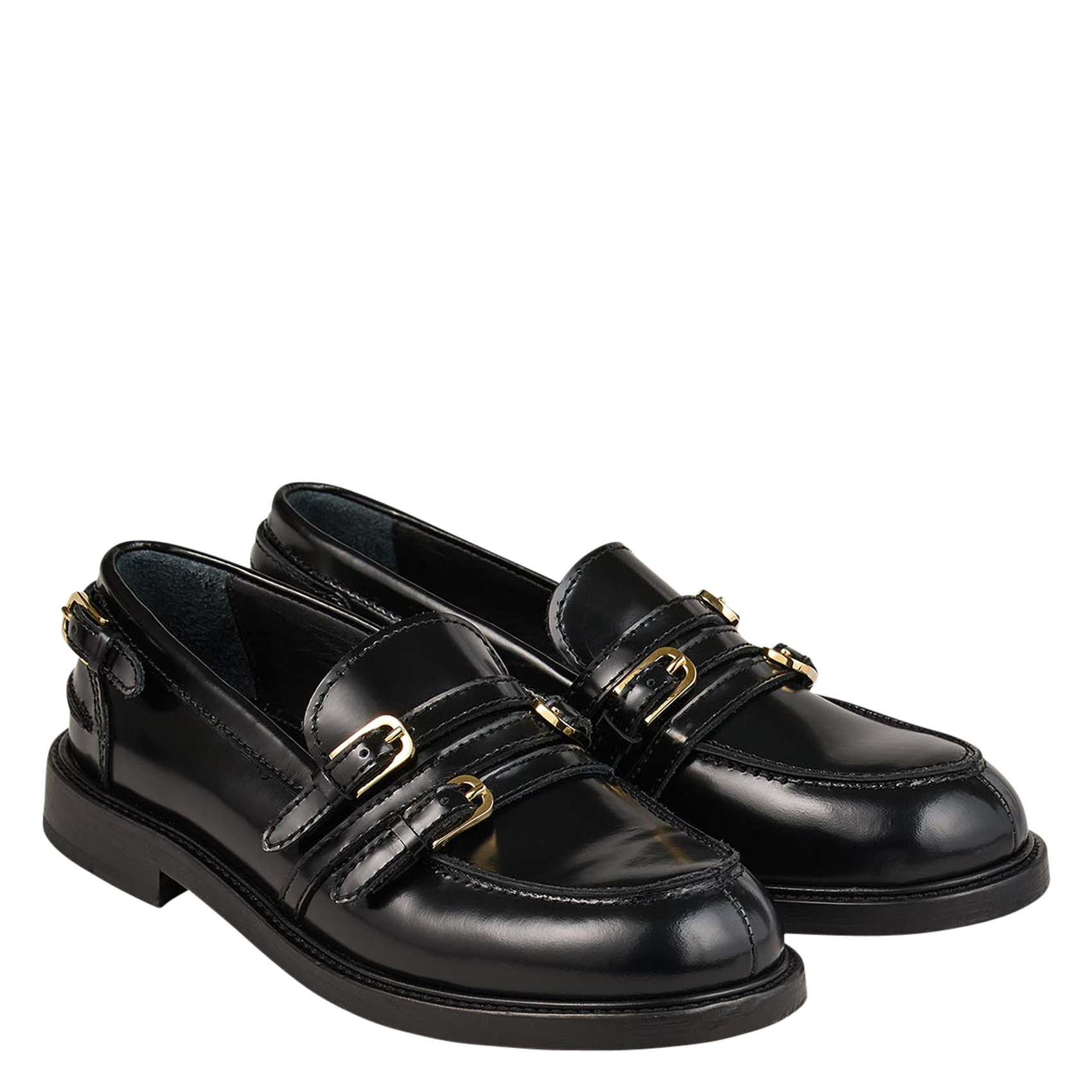 Mocassins en cuir | Noir