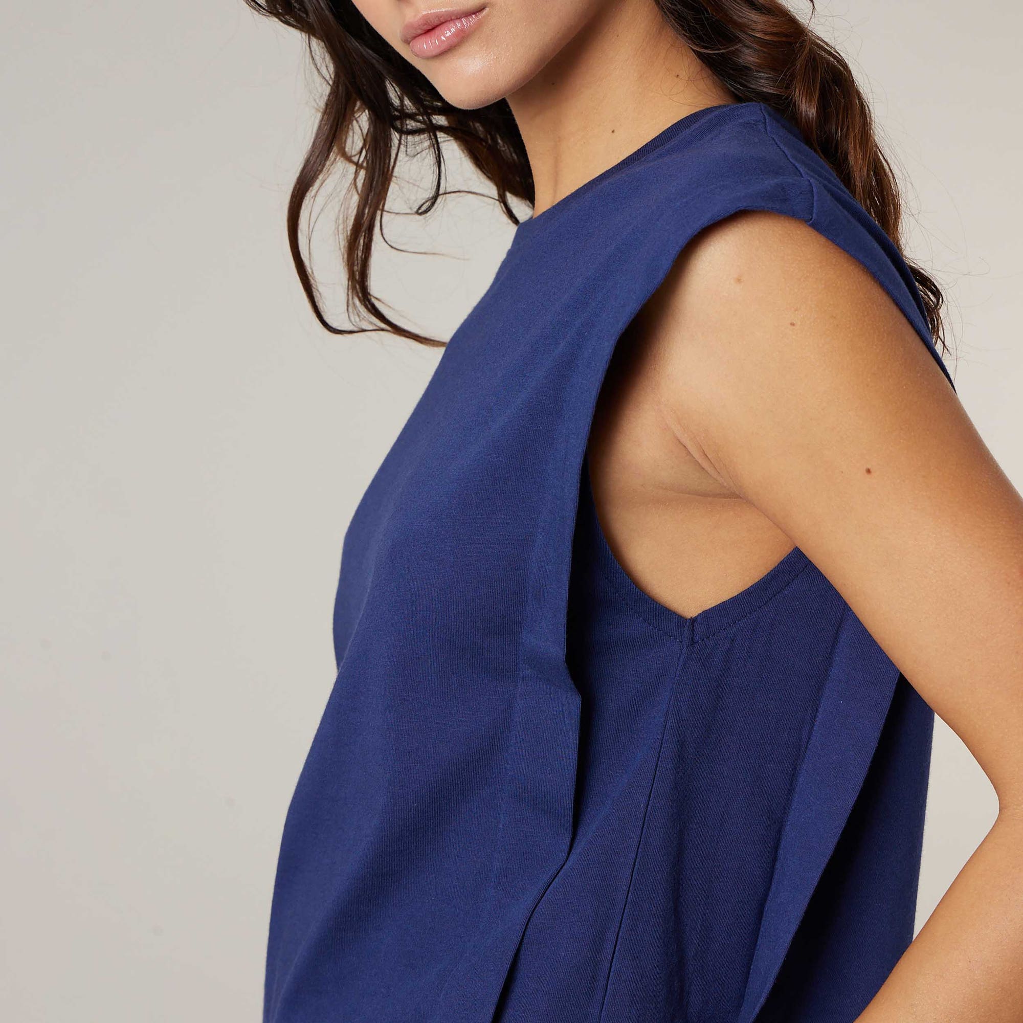 T-shirt Femme bleu marine