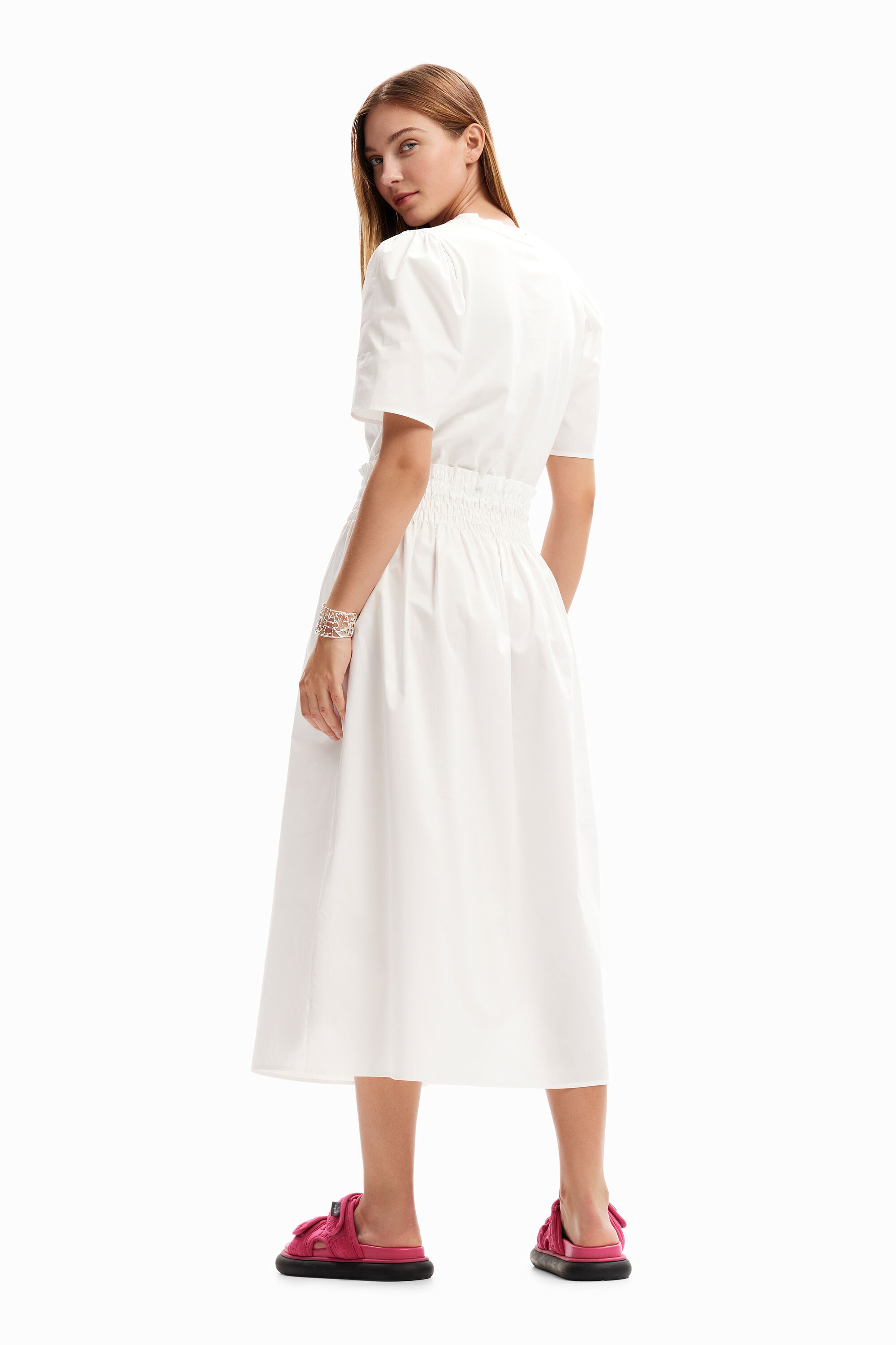 Robe midi combinée