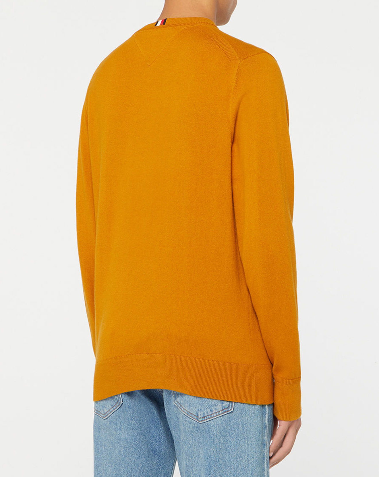 Tommy Hilfiger Pull en Cachemire mélangé Pima  jaune foncé