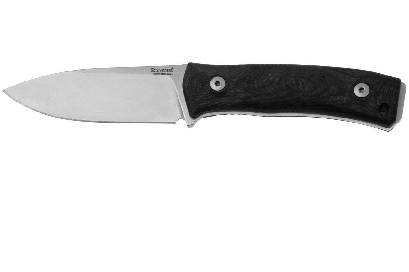 LionSteel M4 Carbon Fiber, MagnaCut M4-MC-CF, Knivesandtools Exclusive, vaststaand mes