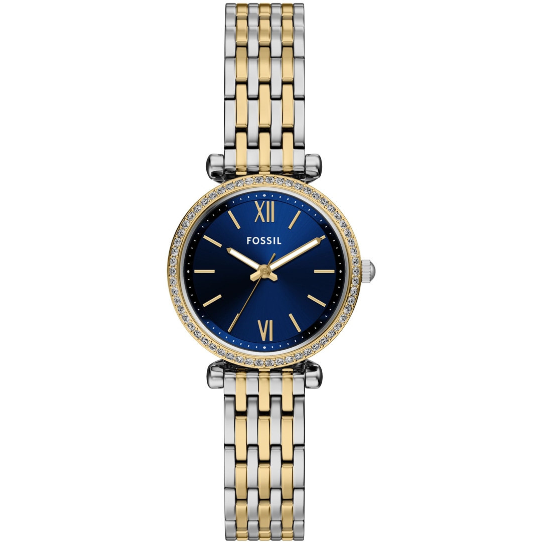 Fossil Carlie Mini Bicolor / Blau