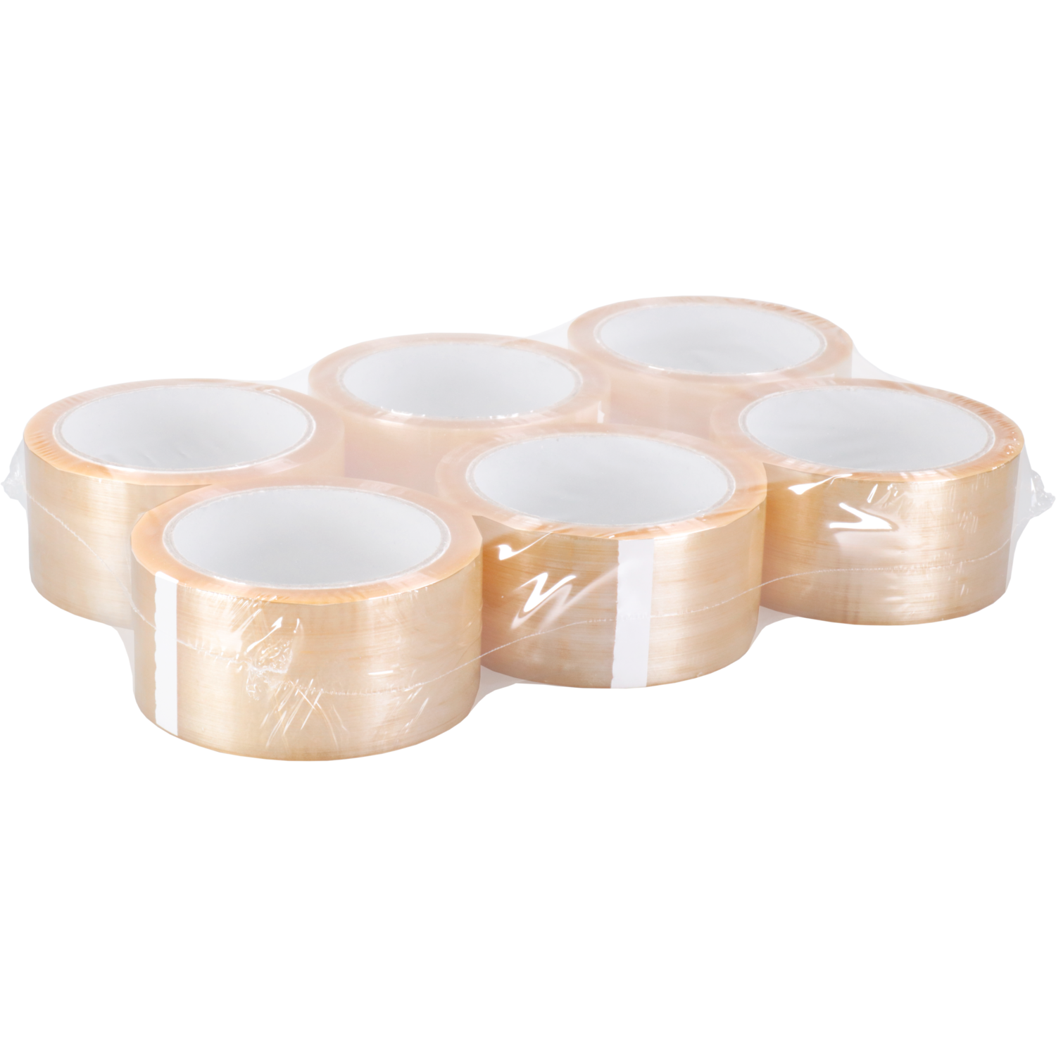 Dozensluittape, Solvent, PP, 48mm, 66m, transparant