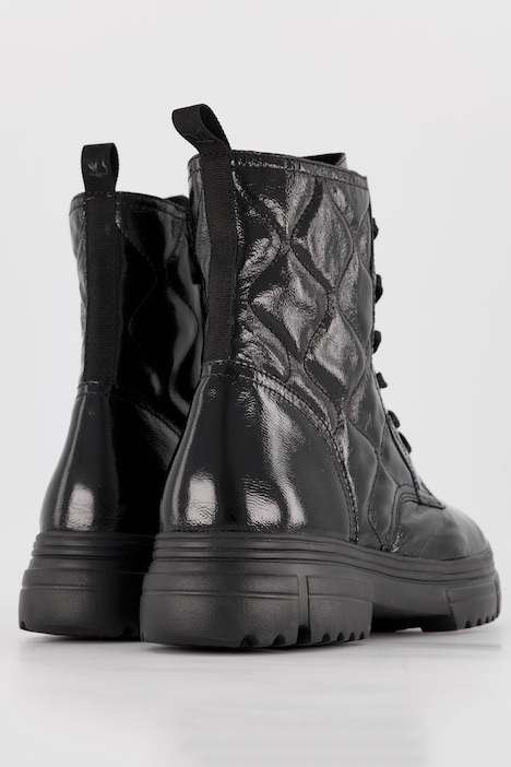 Caprice Lackleder-Boots, Steppung, Komfortweite