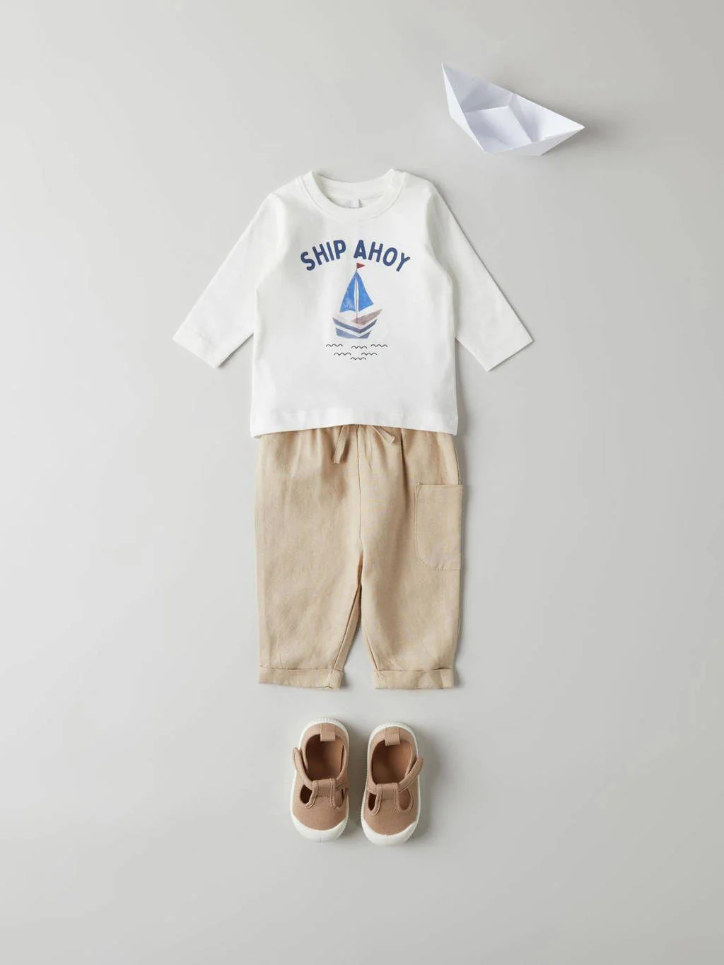 NAME IT baby broek NBMFAHER beige