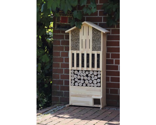 XXL wandinsectenhotel met egelhuis, 58 x 30 x 110 cm
