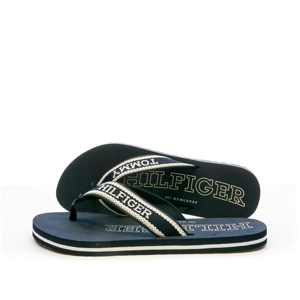 Tommy Hilfiger Tongs Marine Femme Tommy Hilfiger Hilfiger Beach Sanda