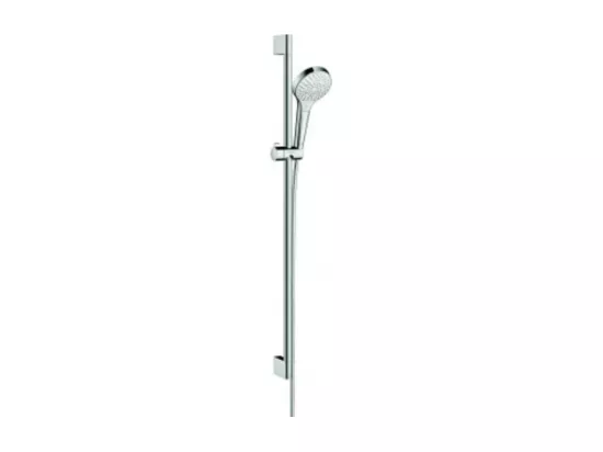 Set de douche Multi avec barre Unica'Croma 90 cm blanc/chromé Hansgrohe Croma Select S