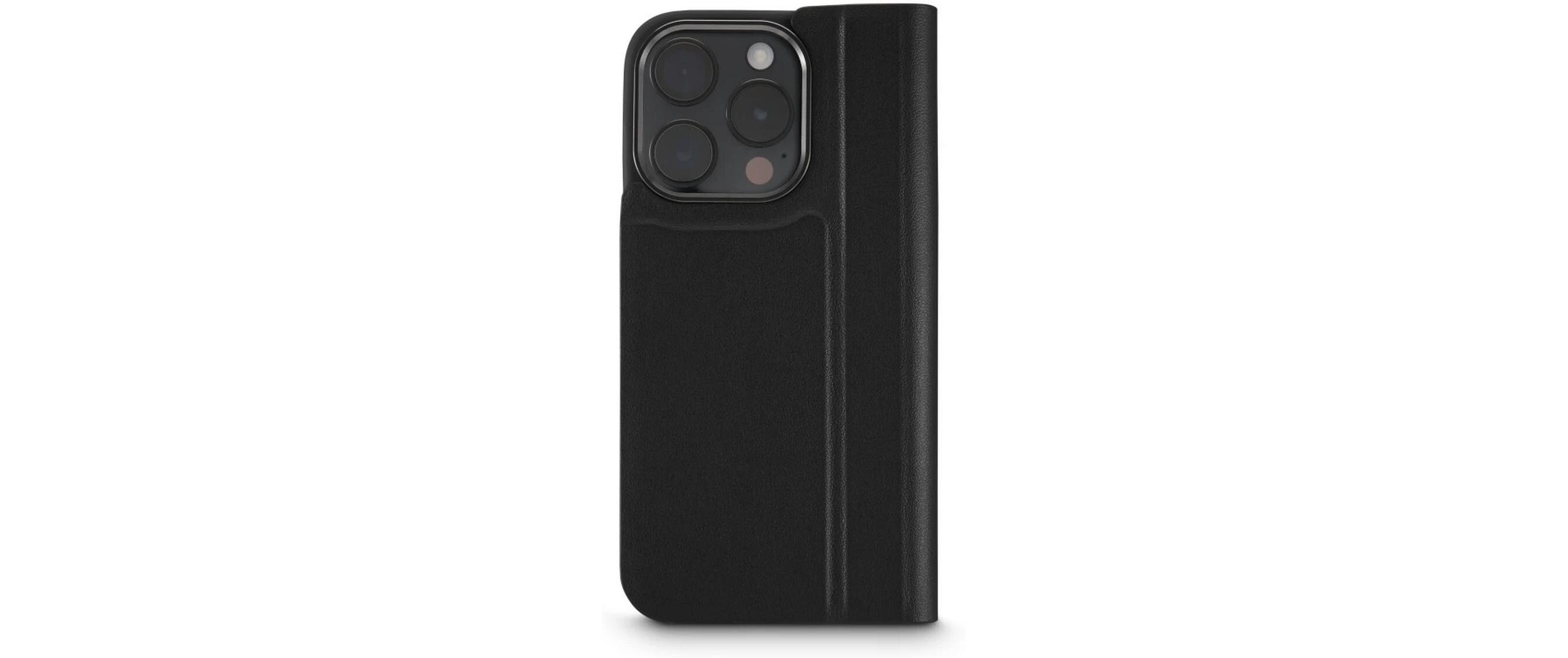 Book Cover Eco Premium Schwarz für iPhone 16 ProHama Eco Premium Handy-Schutzhülle 16 cm (6.3