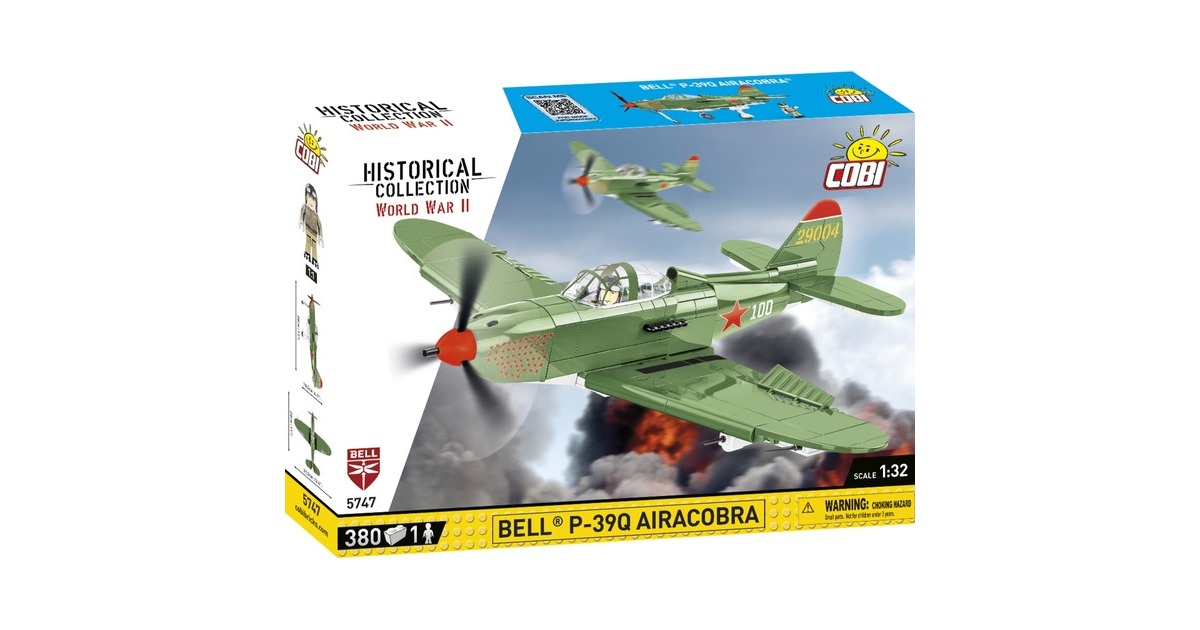COBIHistorical Collection - Bell P-39Q Airacobra Constructiespeelgoed  (Schaal 1:32)