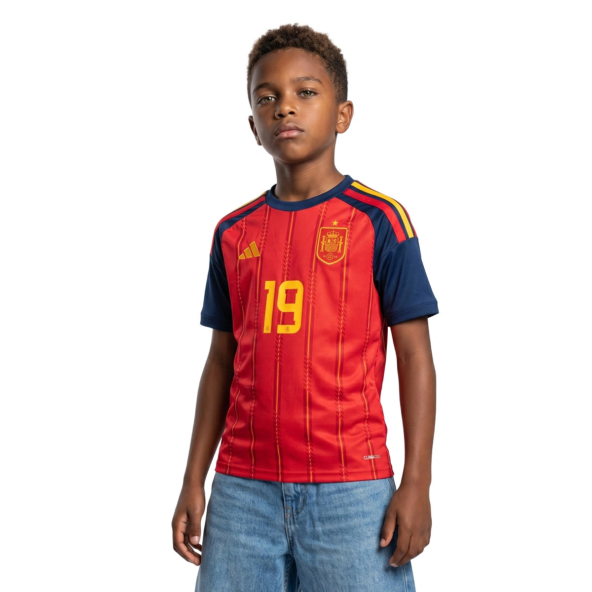 Camisola adidas Espanha Primeiro equipamento Mundial 2026 Criança Lamine
