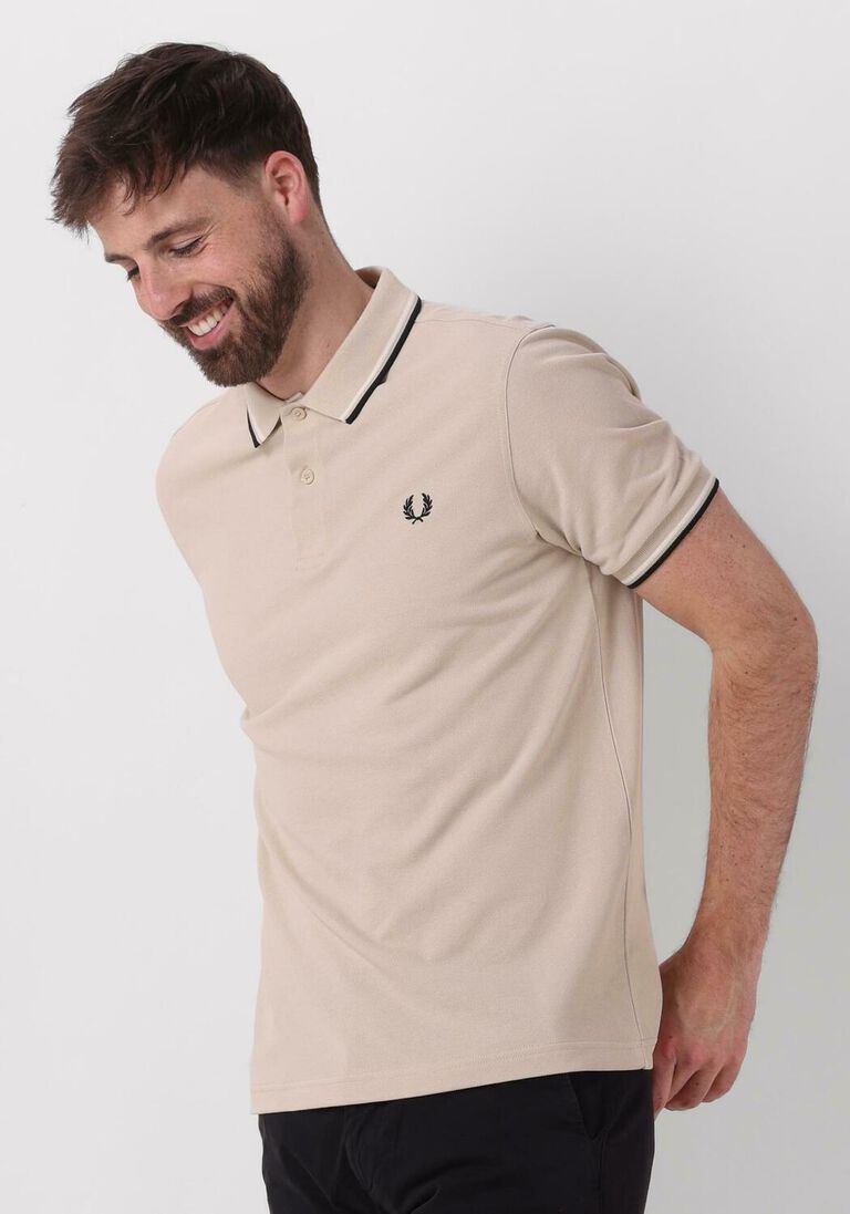 FRED PERRY ecru fred perry polo the twin tipped fred perry shirt