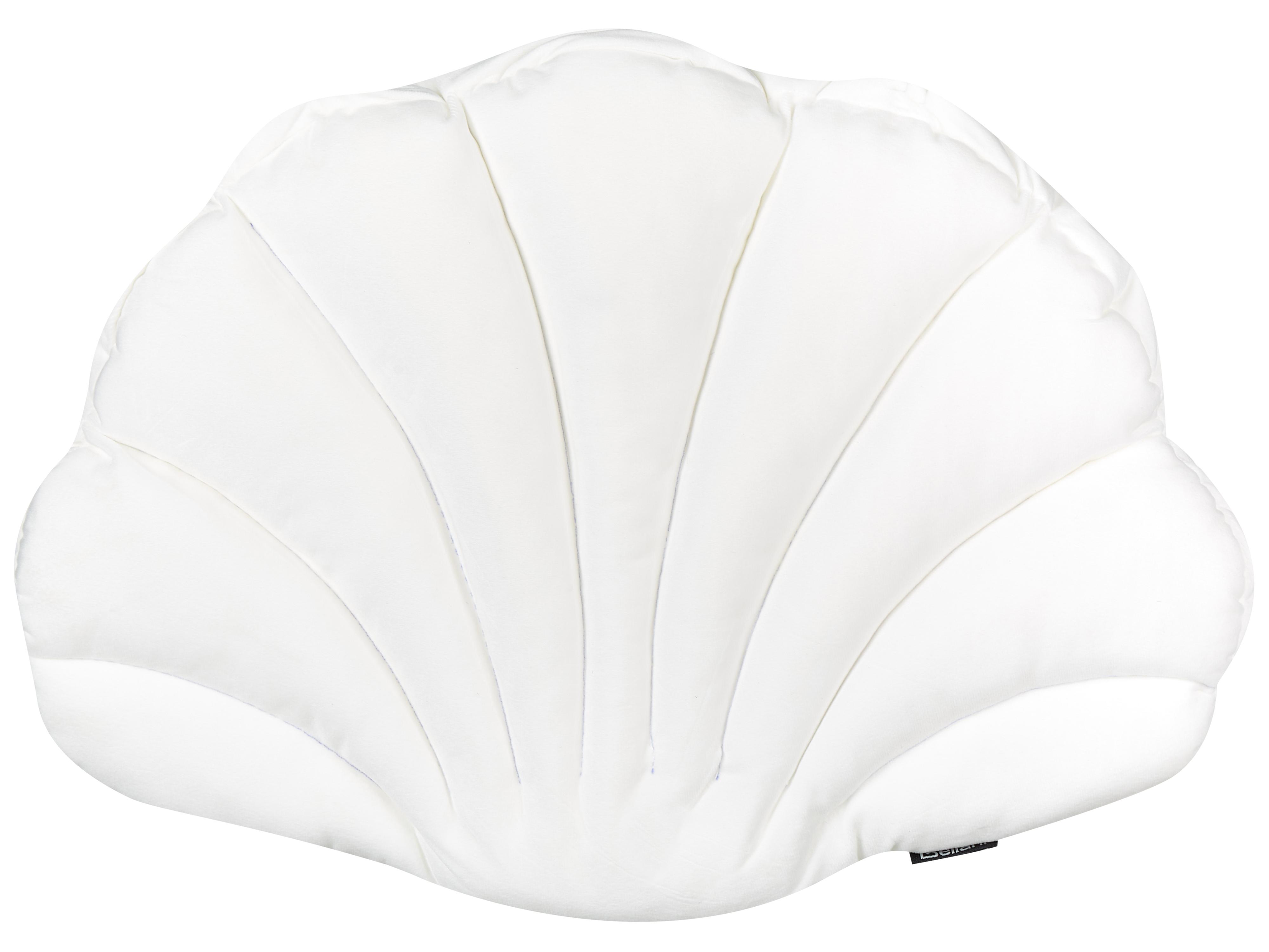 Sierkussen CONSOLIDA Fluweel 47 x 35 cm Gebroken wit effen