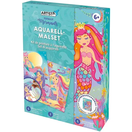 Artista Aquarellmalset Meerjungfrau, DIY-Kit für Kinder