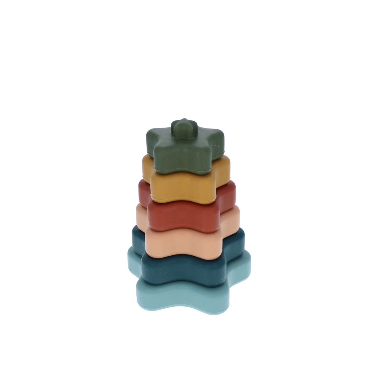 Tour empilable 6 étoiles en silicone  Mercredi et Patati