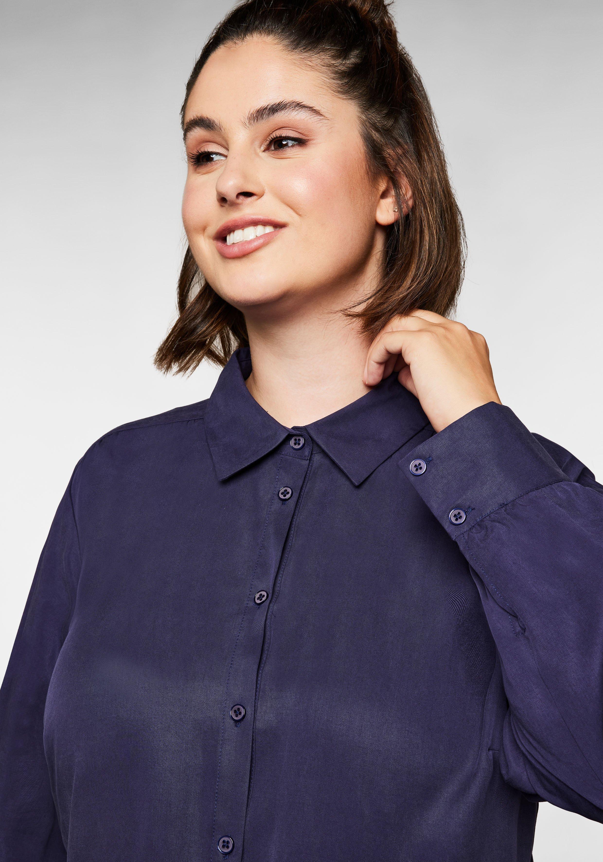 Bluse mit angekräuselter Teilungsnaht