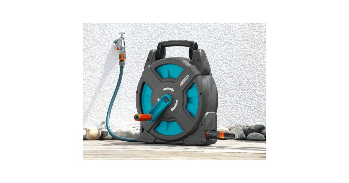 GARDENAClassic slangenbox 15 set in doos slanghaspel  (Grijs/turquoise, 2662-20, 15 m)
