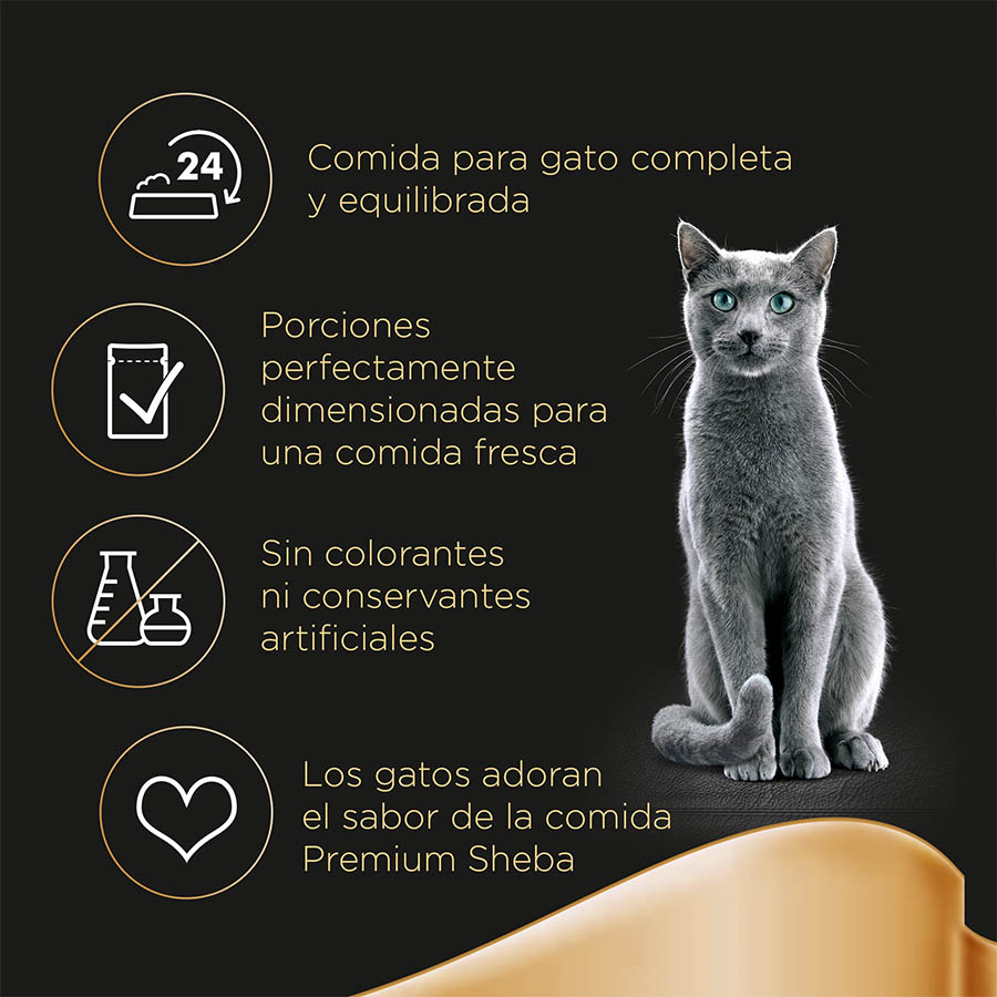 Molho de Carne Sheba Délices du Jour em Bolsa para Gatos - Multipack