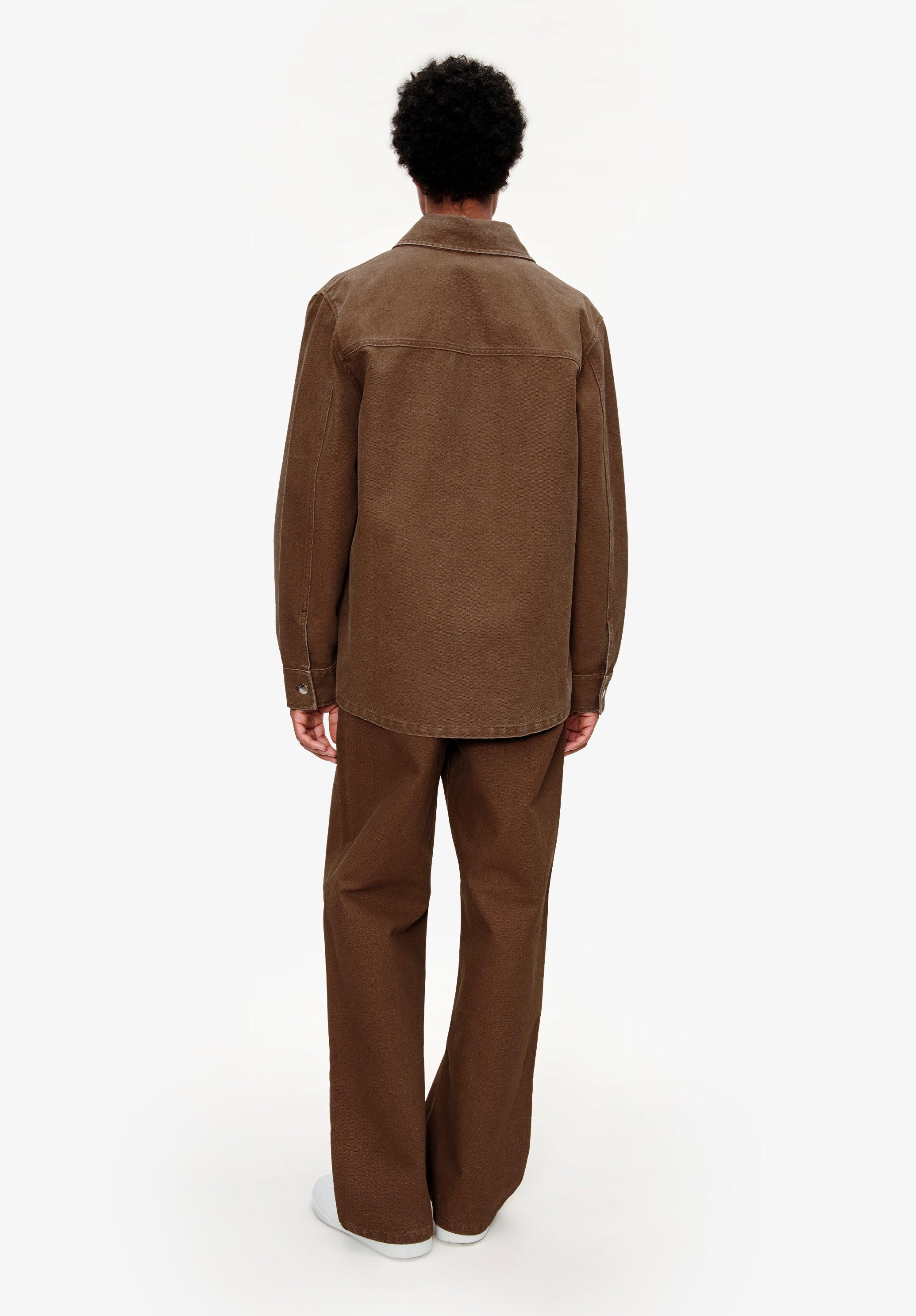 Veste A Boutons - Marron
