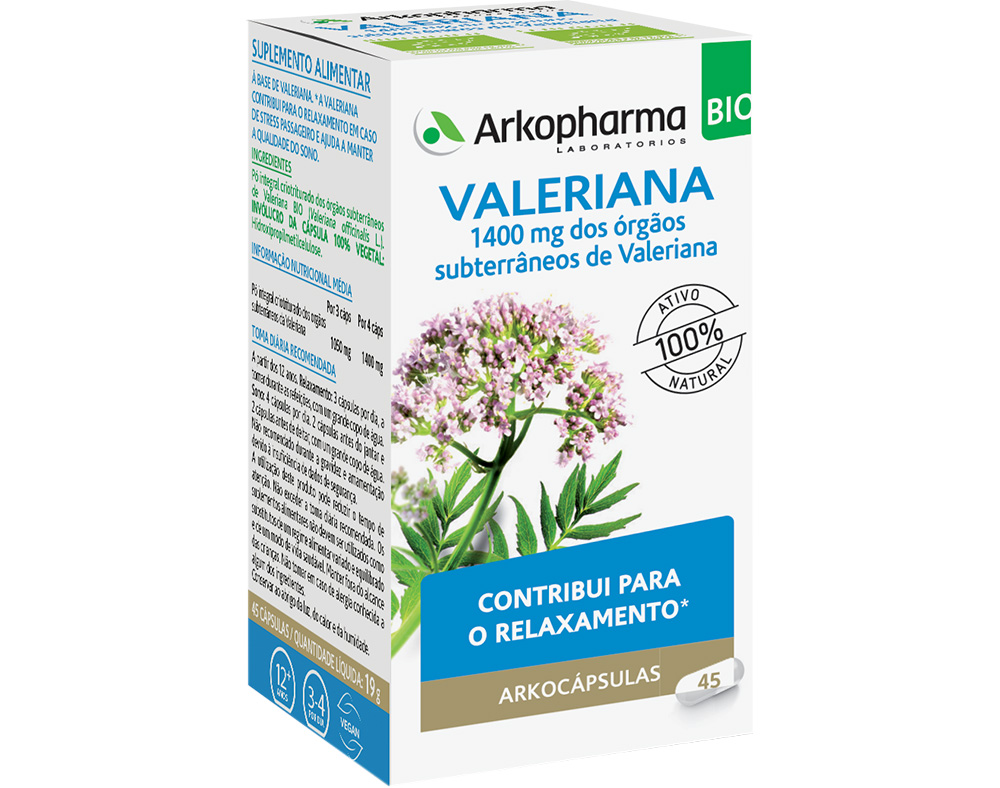 SUPLEMENTO ARKOCAPSULAS VALERIANA 45UN