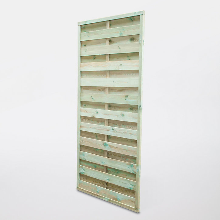 Panneau droit bois vert 25 mm 90 x h.180 cm