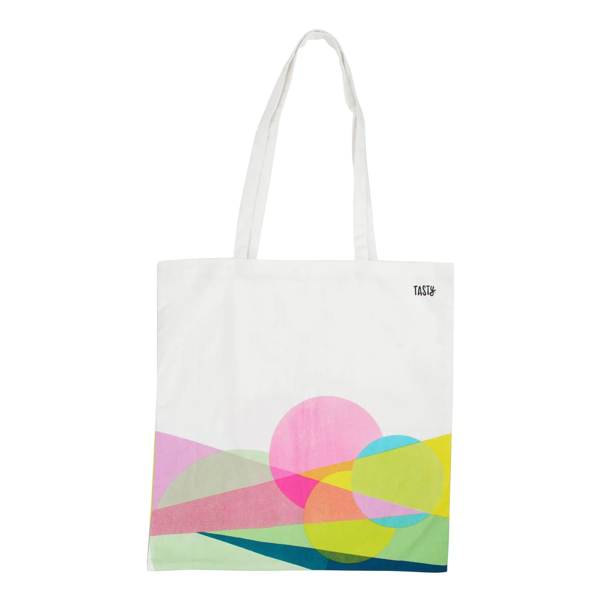 Sac de course type totebag en coton Green Tasty