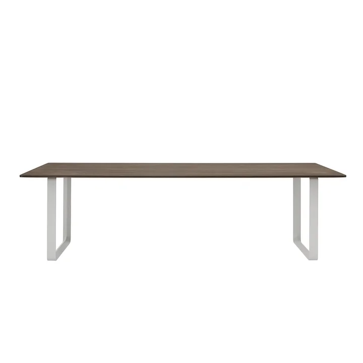Muuto - 70/70 Esstisch, 255 x 108 cm, Eiche geräuchert / grau
