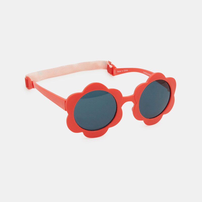 Lunettes de soleil fleurs catégorie 4 rouge bébé fille Rouge
