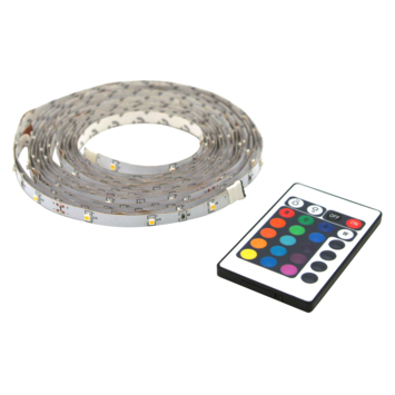 Prolight LED-strip gekleurd 5 m met afstandsbediening (IP20)