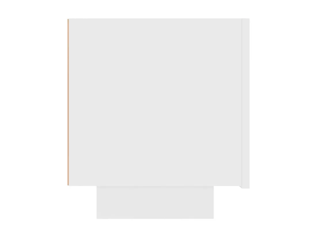 Meuble TV Blanc 100x35x40 cm Aggloméré