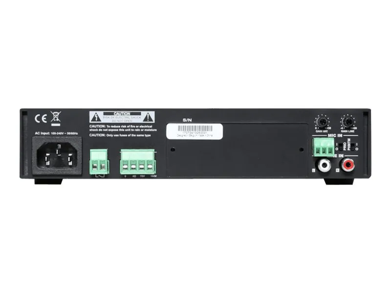 Audac COM104 - Mixer forstærker - forstærket - 2 kanaler - 40 Watt - rackversion