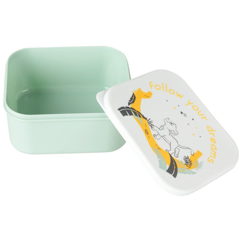 Lunchbox en mélaminé Simba - Le Roi Lion - Ecru