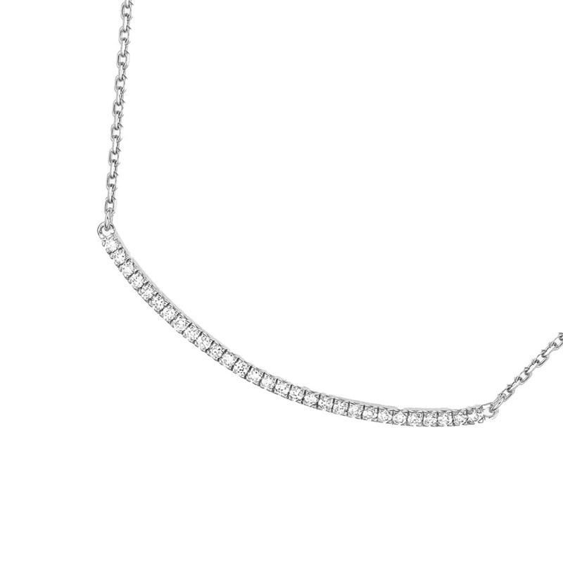Collier Femme - Or 18 Carats - Diamant 0,11 Carats - Longueur : 42 cm