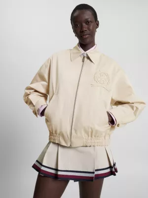 Jaqueta Coach Crest Dual Gender Relaxed Fit Twill Dual Gender