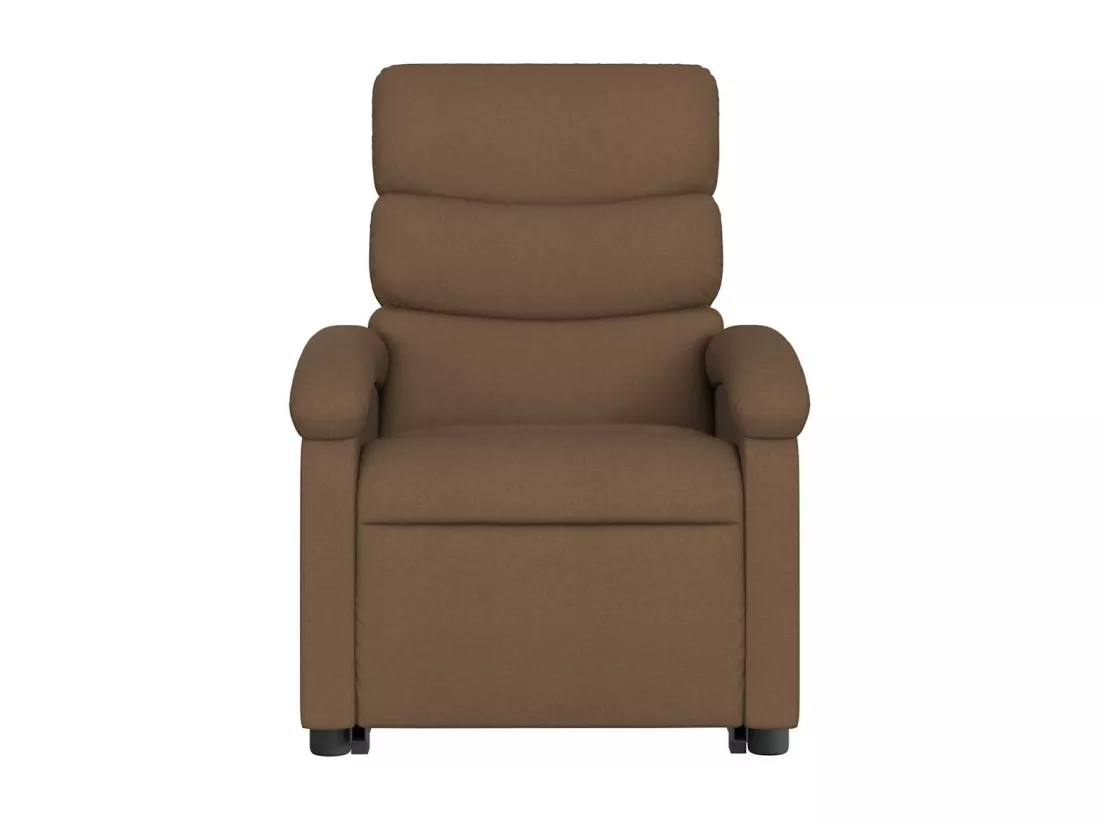 Fauteuil massant inclinable Marron Tissu