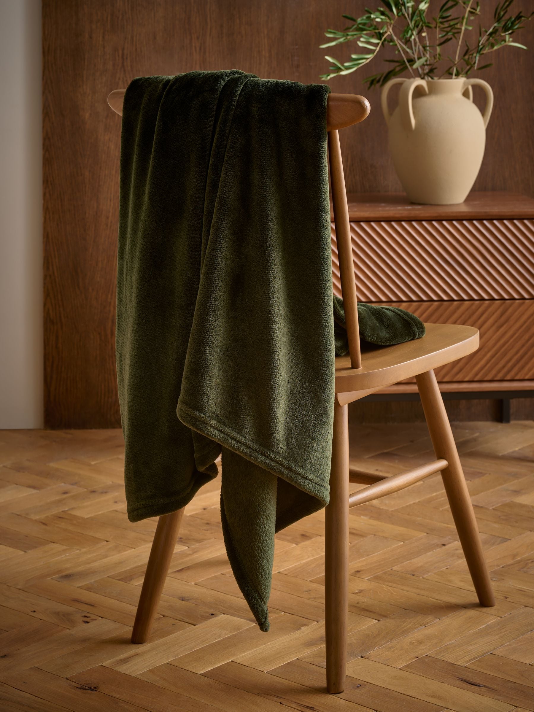 Pluche fleece sprei