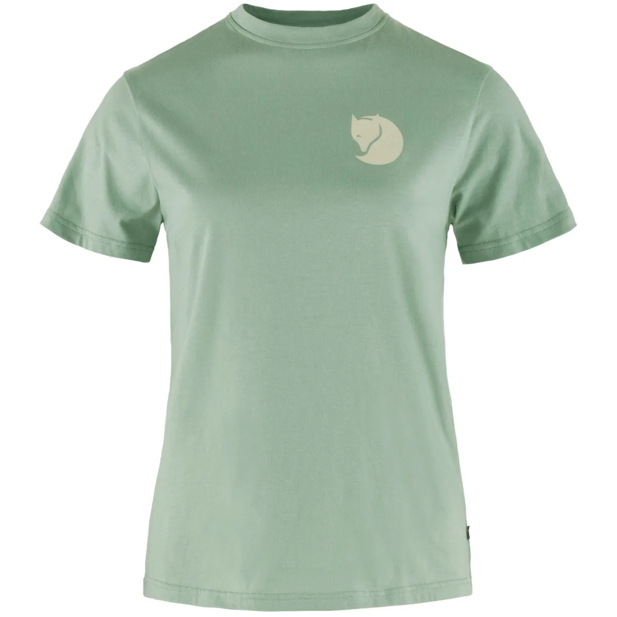 Fjällräven Women's Fox Boxy Logo Tee Misty Green