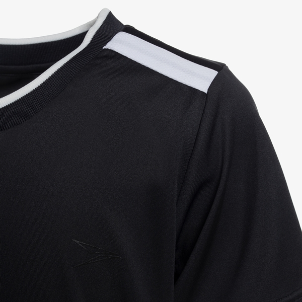 Dutchy kinder voetbal T-shirt zwart wit