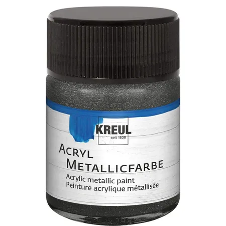 KREUL Acryl Metallicfarbe anthrazit50ml